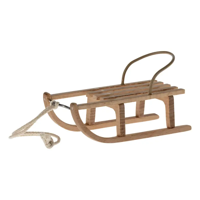 Maileg Luge en bois | Naturel Offre Du Jour