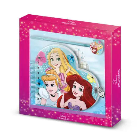 Agenda Key Heart + stylo Disney Princess Certifié