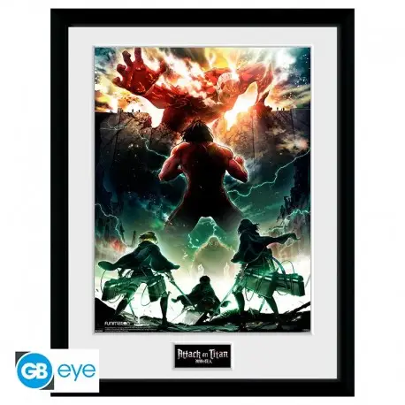 Bon Plan Attack On Titan 30x40cm Affiche d'art encadrée