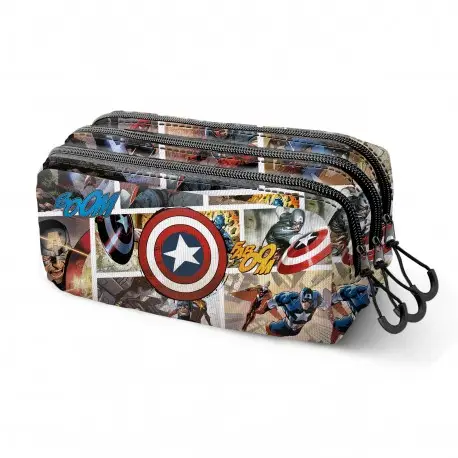 Satisfait Ou Remboursé Marvel Captain America Trousse de Crayons Comic Trick FAN 2.2