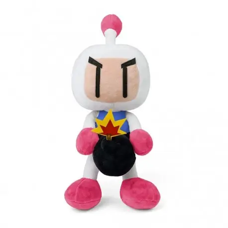 Prix Cassé Peluche Bomberman de 37cm avec Bombe