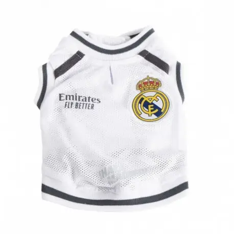 T-shirt pour chien Real Madrid, 100% polyester, XXS-M Paiement Sécurisé