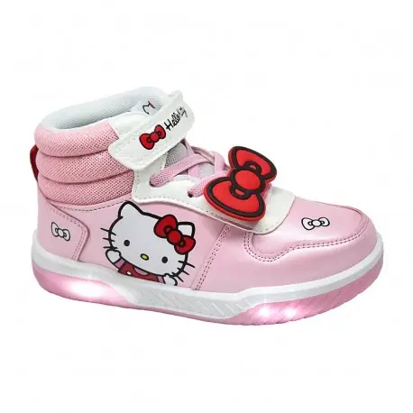 Baskets Lumineuses Hello Kitty pour Filles, Semelle en PVC Produit De Marque