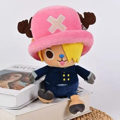 Peluche One Piece Chopper x Sanji 20 cm - Licence Officielle Bon Plan