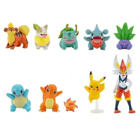 Soldes Set de Figurines Pokémon Multipack 10 avec Pyrobut