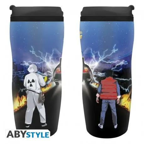 Top Vente Mug de Voyage Retour vers le Futur - Doc & Marty 355ml
