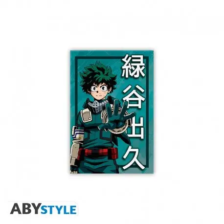 Lot de 4 Magnets My Hero Academia - Izuku Midoriya Retour Gratuit