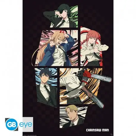 Poster Maxi Chainsaw Man 91.5x61 cm - Division 4 Prix Promo