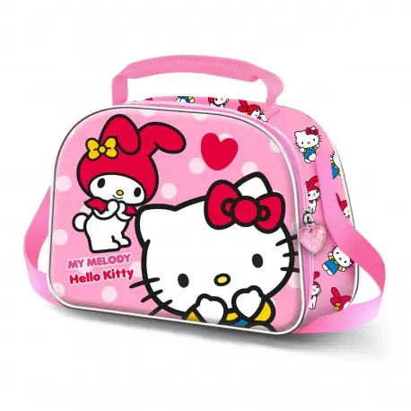 Sac à Lunch 3D Hello Kitty Rose avec Relief Expédié Aujourd'hui