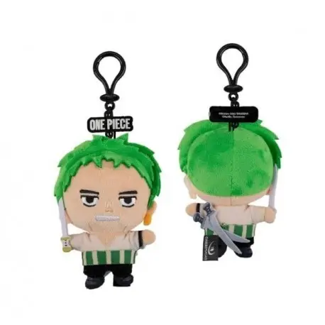Certifié Porte-clés Peluche Roronoa Zoro de One Piece - CINEREPLICAS