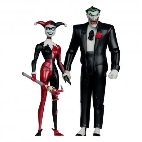Haute Qualité Figurines Harley Quinn & Le Joker 18 cm DC Direct Gold Label