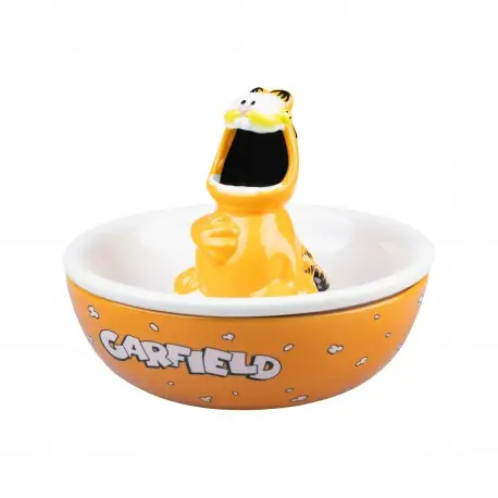 Dernière Chance Bol à Snacks Garfield avec Couvercle et Design en Relief