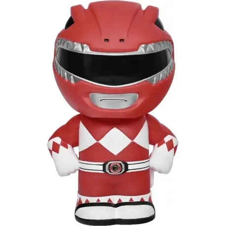 Tirelire Power Rangers rouge en PVC avec licence officielle Remise