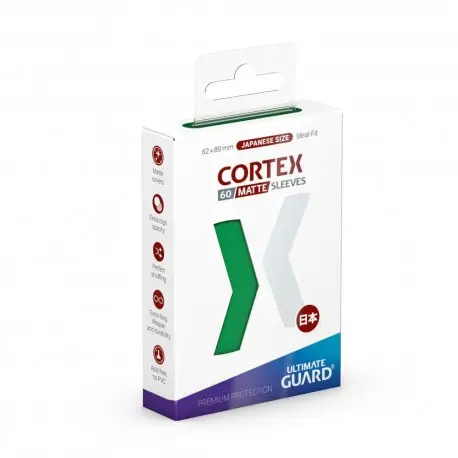 Prix Bas Protèges-cartes Ultimate Guard Cortex Matte Taille Japonaise (60) - Vert