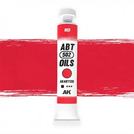Peinture à l'huile Rouge ABT502 pour Modélisme Meilleur Prix