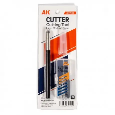 Dernier Modèle Cutter de Précision AK-Interactive avec 20 Lames de Rechange