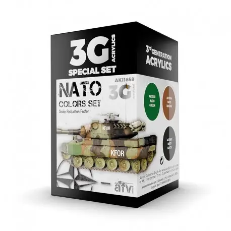 Set de Couleurs NATO 3Gen par AK-Interactive Petit Prix