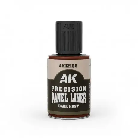 Liner de Précision Rouille Sombre 30ml AK-Interactive Réduction