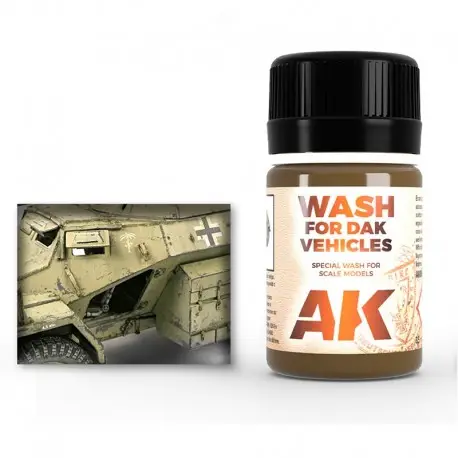 Achat Immédiat Lavage Émail AK-Interactive pour Véhicules Afrika Korps