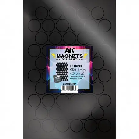 Aimant Rond pour Bases Ø28,5mm (55 Unités) AK-Interactive Promotion Saisonnière