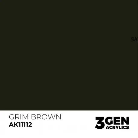 Peinture Acrylique Grim Brown 17ml AK-Interactive Meilleur Choix