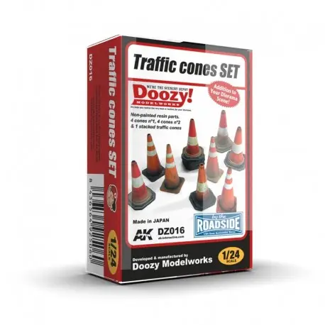 Meilleure Vente Lot de cônes de circulation en résine 1/24 pour dioramas - Doozy