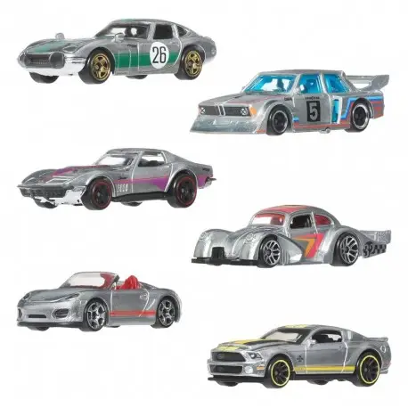 Hot Wheels Silver Series Pack 6 Véhicules Die-Cast 1/64 Meilleur Choix