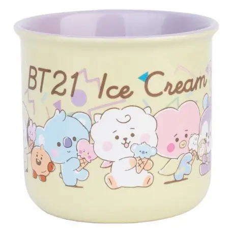 Promotion Saisonnière Tasse de Glace BT21 375 ml - Céramique Brillante