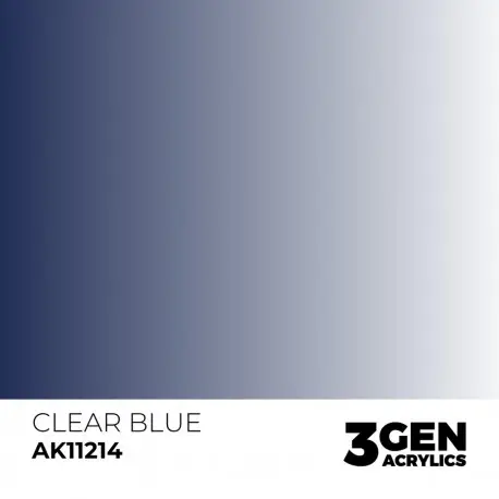 Peinture Translucide Clear Blue 17 ml AK-Interactive Quantité Limitée
