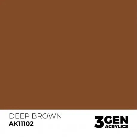 Peinture Acrylique 17ml Deep Brown Intense AK-Interactive Petit Prix