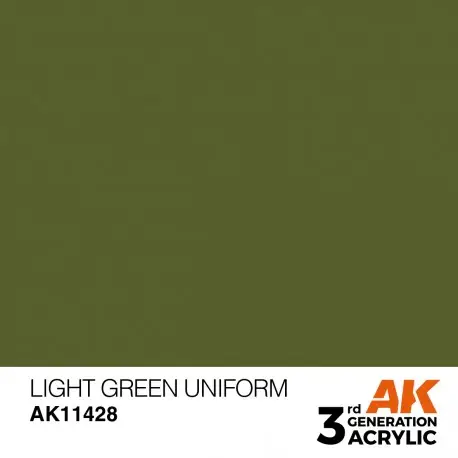 Paiement Sécurisé Peinture Acrylique Light Green Uniform AK-Interactive 17ml
