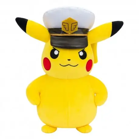Peluche Pokémon Captain Pikachu 20 cm - Licence Officielle Promotion Saisonnière