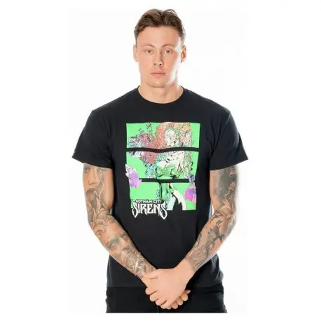 T-shirt Noir Gotham City Sirens Poison Ivy Réduction