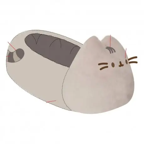 Chaussons en Peluche Pusheen L-XL - Licence Officielle Offre Limitée