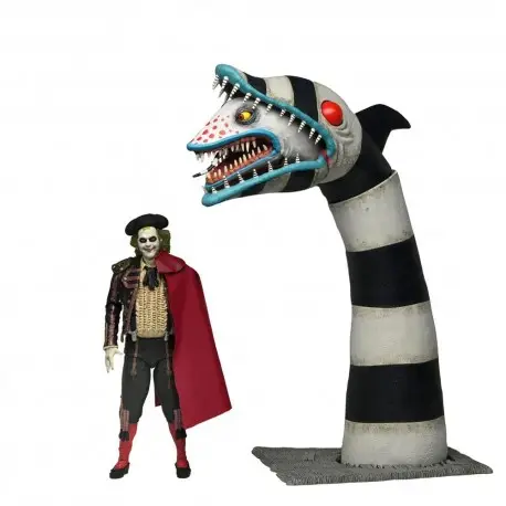 Meilleur Prix Pack de 2 Figurines Ultimate Beetlejuice et Sandworm 18 cm NECA