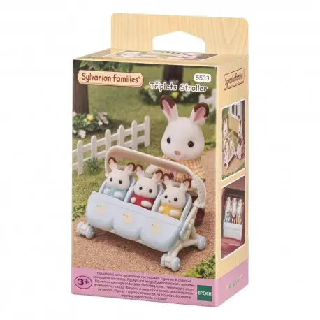 Sylvanian Families Poussette pour Triplés Mini-Figures Commande En Gros
