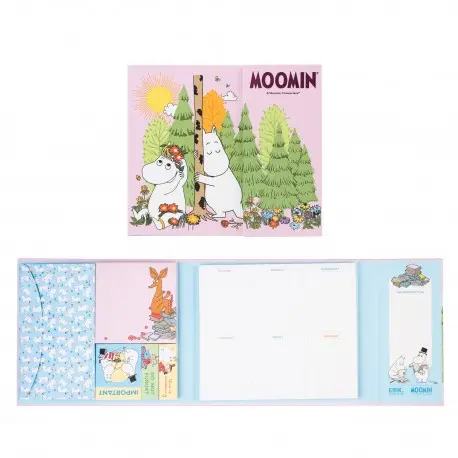 Commander Maintenant Planificateur Hebdomadaire avec Notes Adhésives Moomin