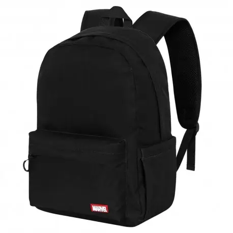 Sac à Dos Urbain Noir Marvel MV avec Patch Décoratif Remise
