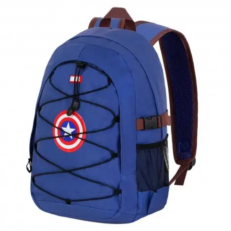 Sac à Dos Captain America Marvel Karactermania Bleu Promotion