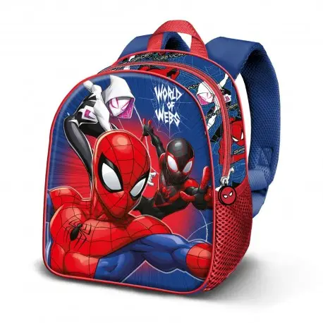 Expédition Rapide Sac à Dos Élite 3D Bleu Marvel Spiderman Word
