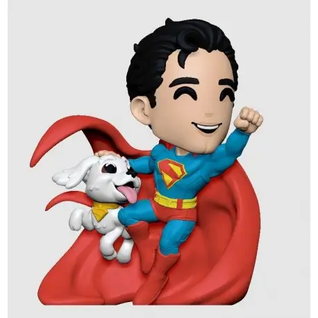 Superman 2025 Figurine Vinyle Superman & Krypto 13 cm Commander Maintenant