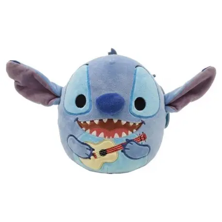 Solde Peluche Squishmallow Stitch avec Guitare 20 cm