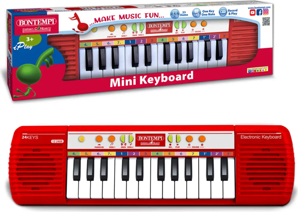 Achetez Aujourd&rsquo;hui Bontempi Mini Clavier, 24 touches, 10 mélodies, fonction d&rsquo;apprentissage, enregistrement