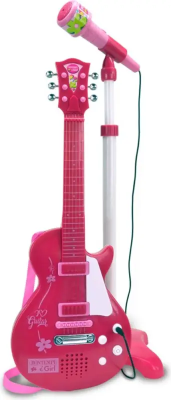 Livraison Express Guitare électrique Rock Bontempi avec microphone et support 245872