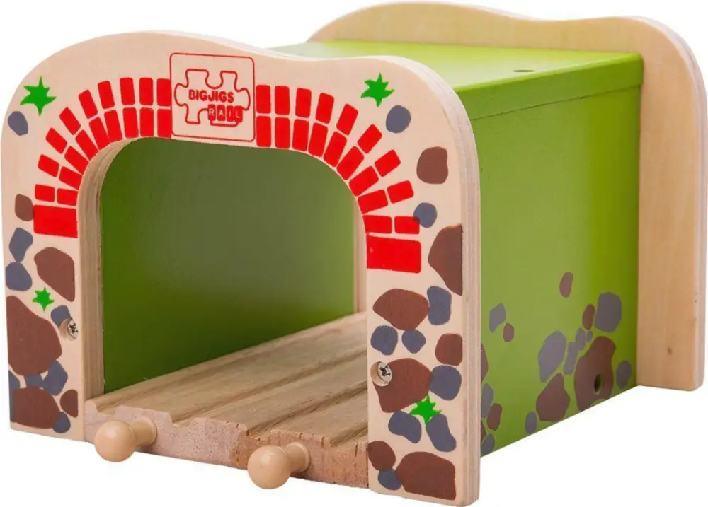 Prix Réduit Bigjigs Rail Tunnel ferroviaire double