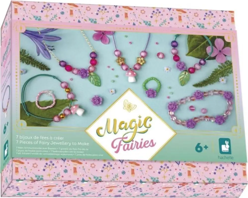 Petit Prix Janod Atelier Kit créatif pour fabriquer des bijoux Fées magiques 7 pcs