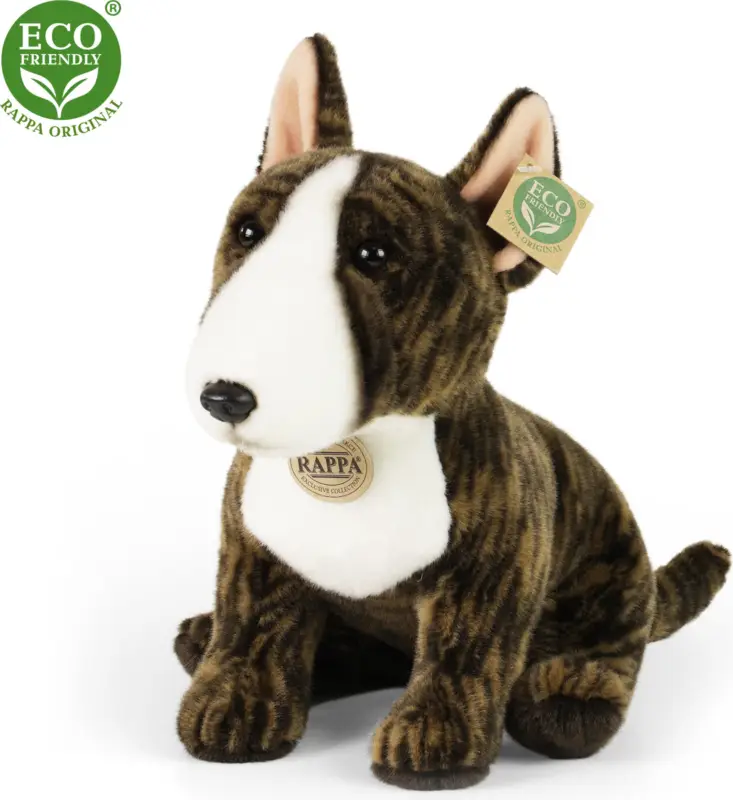 Satisfait Ou Remboursé Chien en peluche Bull Terrier anglais 30 cm ECO-FRIENDLY