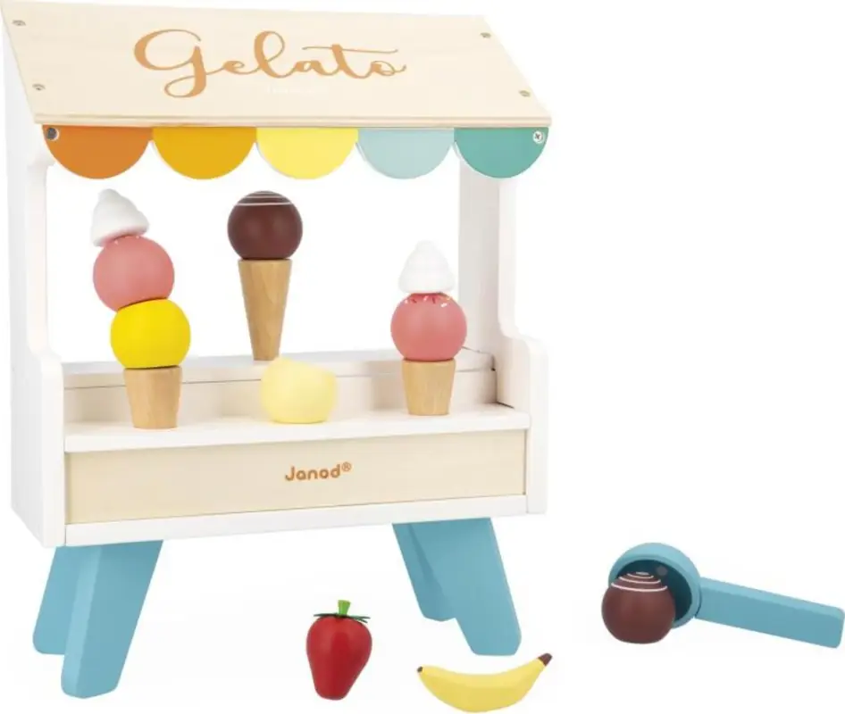 Seulement Aujourd'hui Janod Stand en bois avec glaces magnétiques