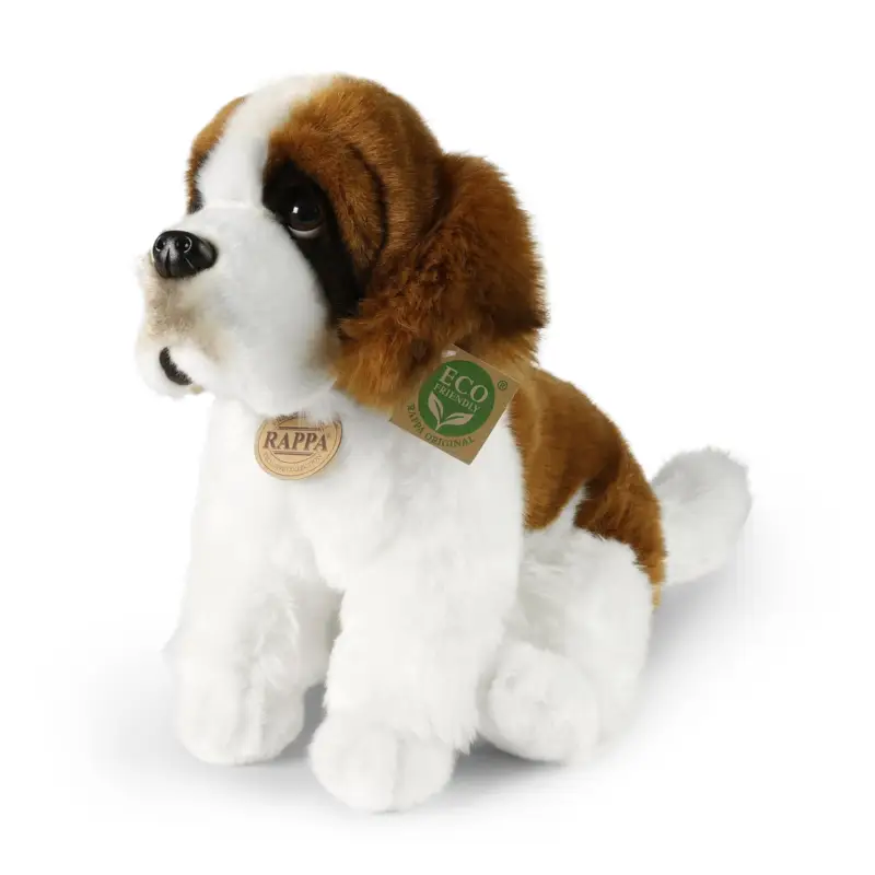 Dernier Modèle Chien en peluche Saint-Bernard 30 cm ÉCOLOGIQUE