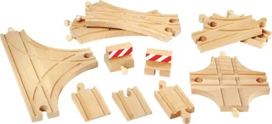 Promotion Brio Ensemble de rails pour circuits de train, 11 pièces